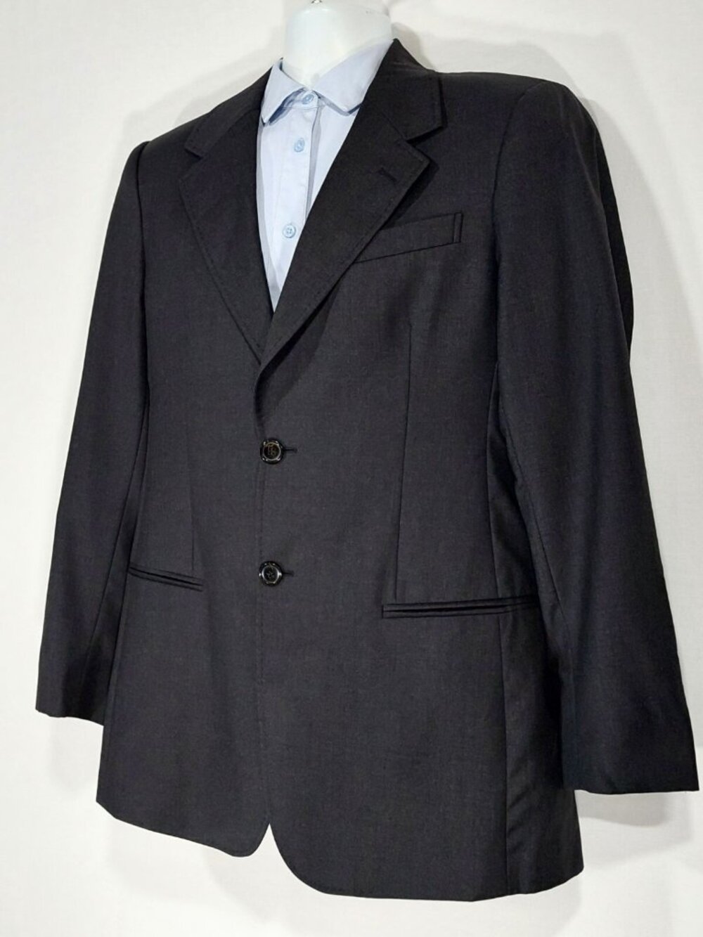 Emporio Armani Gray 2-Button 100% Wool Sports Coat Blazer Men's Sz. 52 EU 42R US